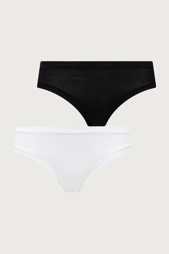 United Colors of Benetton Figi damskie z bawełną 3-pack biały 3ZQM1S02W