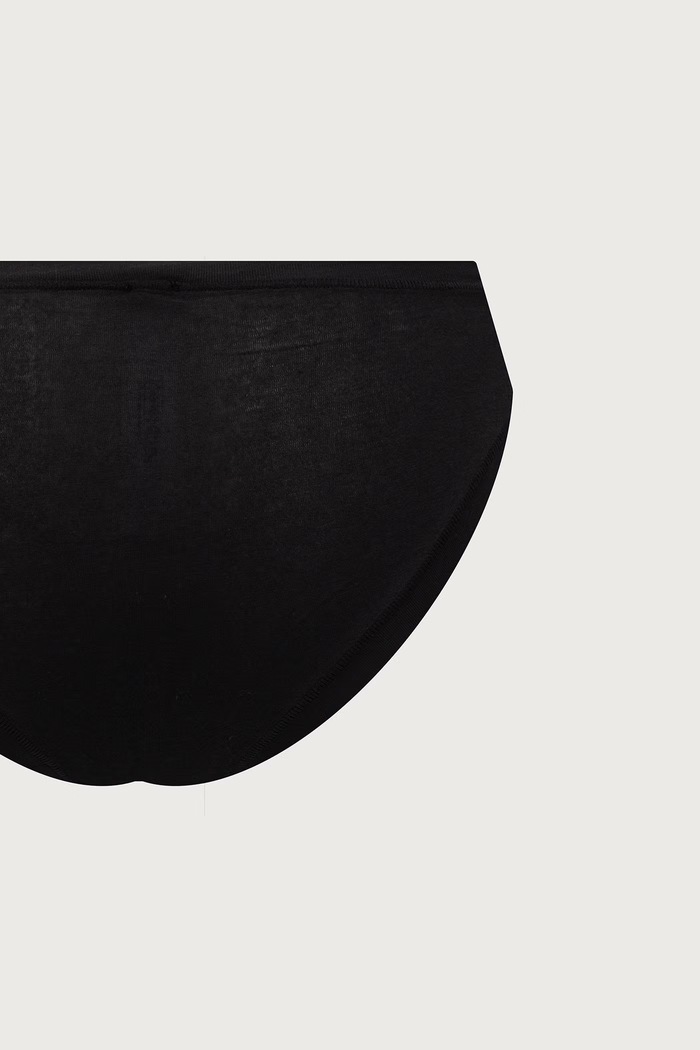 Figi damskie z bawełną 3-pack United Colors of Benetton 3ZQM1S02W czarny