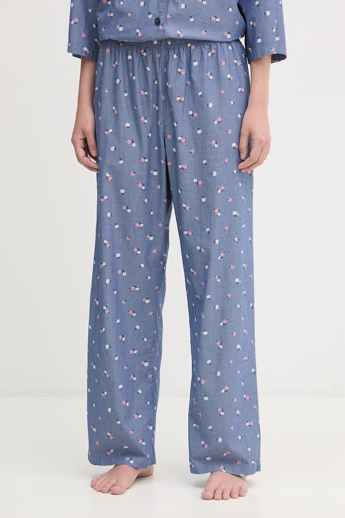 United Colors of Benetton pizsama női pamut kék 46QX3P00Z