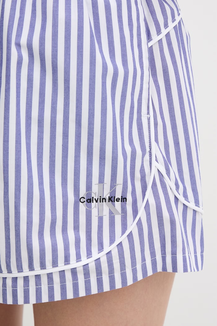 Calvin Klein Underwear pyžamové šortky dámske bavlnené modrá LV00QS7604