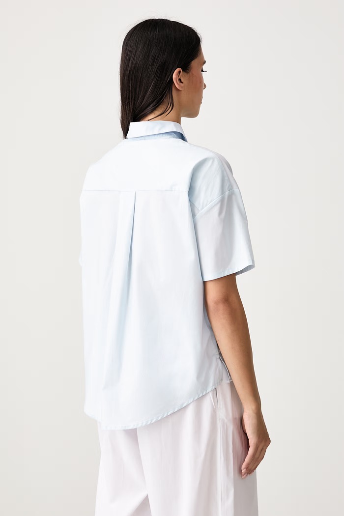 Abbigliamento Calvin Klein Underwear Camicia da pigiama da donna in cotone LV00QS7654 blu
