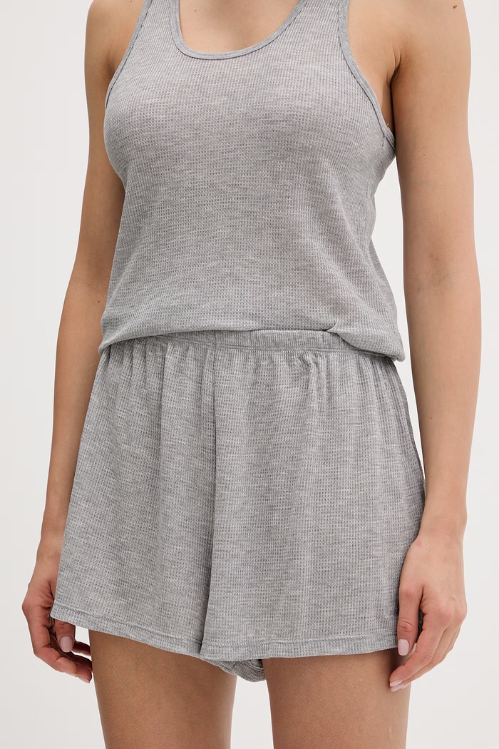 Odzież Calvin Klein Underwear piżama dwuczęściowa damska z wiskozą LV00QS7661 szary