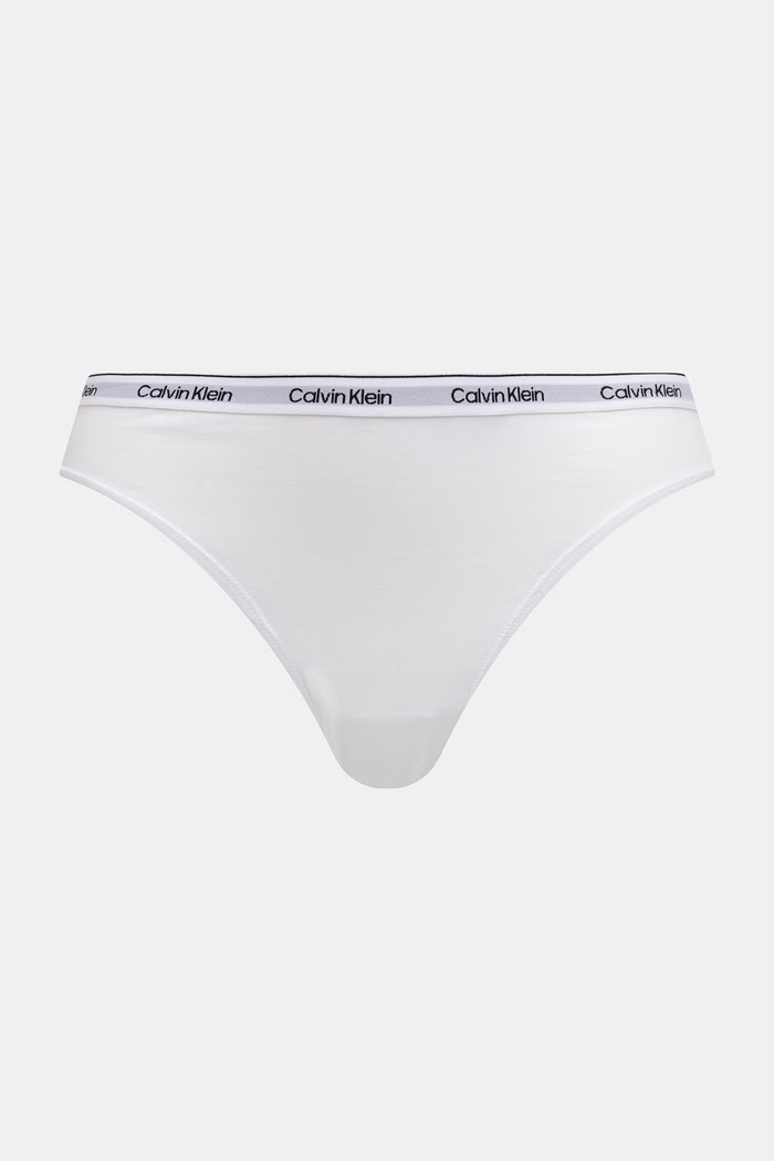 Calvin Klein Underwear brazilky dámské 3-pack LV00QD5396 bílá SS26
