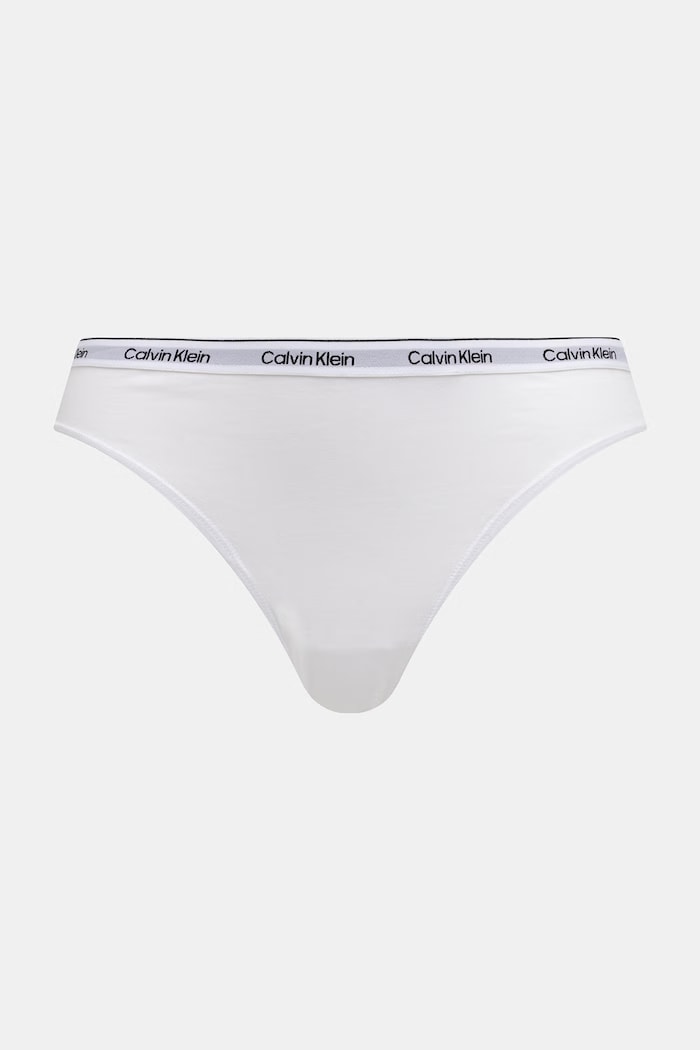 Calvin Klein Underwear brazilky dámské 3-pack LV00QD5396 bílá SS26