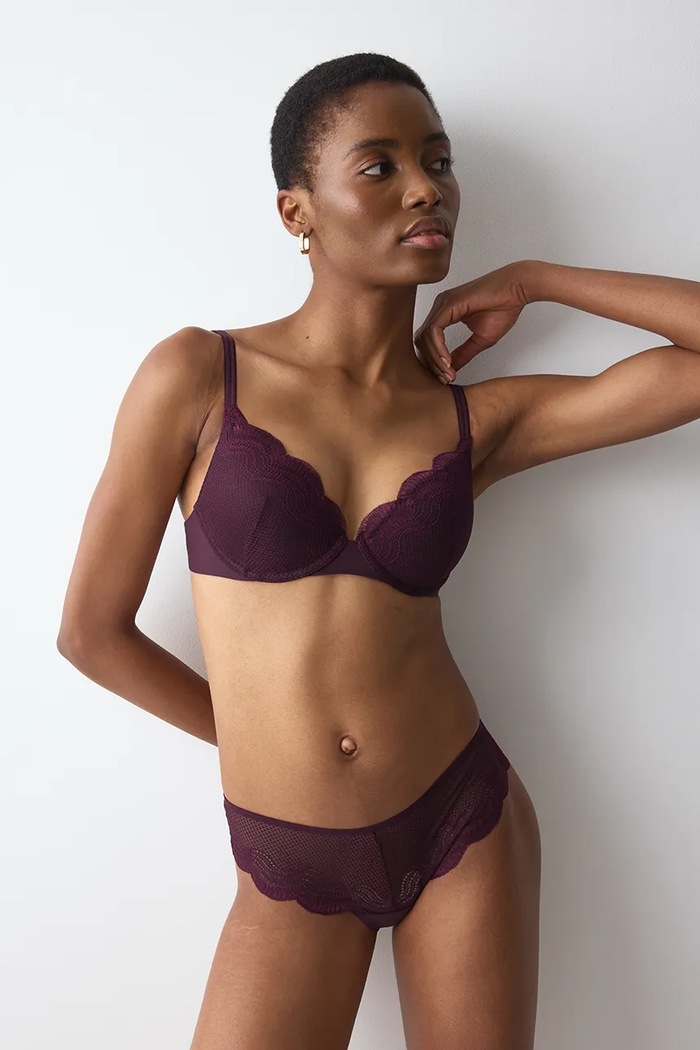Triumph Biustonosz Comfort Glam bordowy 10224965