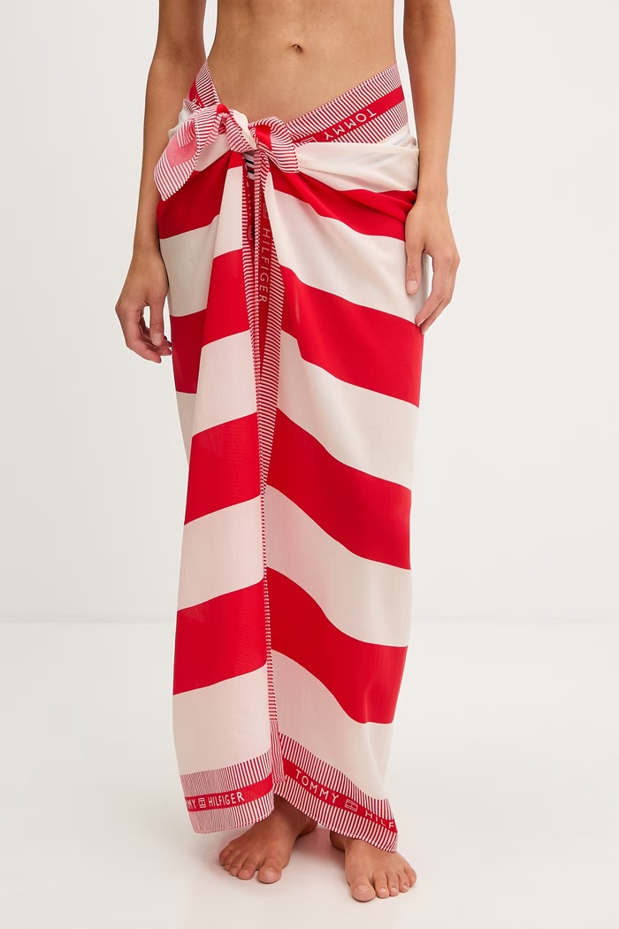 Tommy Hilfiger pareo pentru femei rosu UW0UW06423
