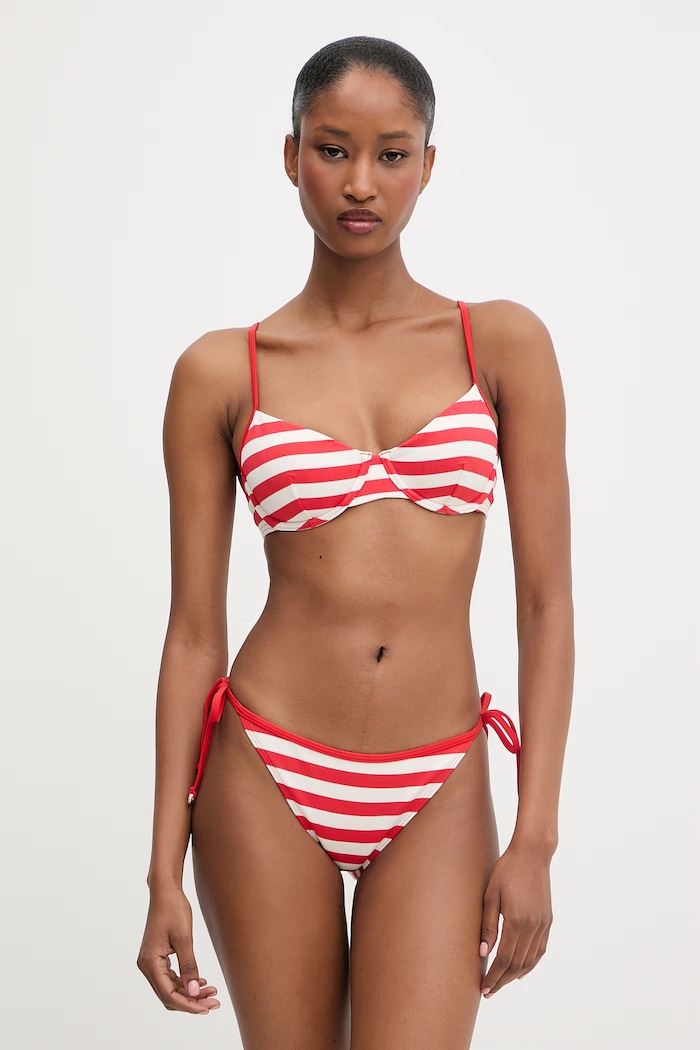 Tommy Hilfiger plavkové nohavičky dámske UW0UW06407 červená SS26