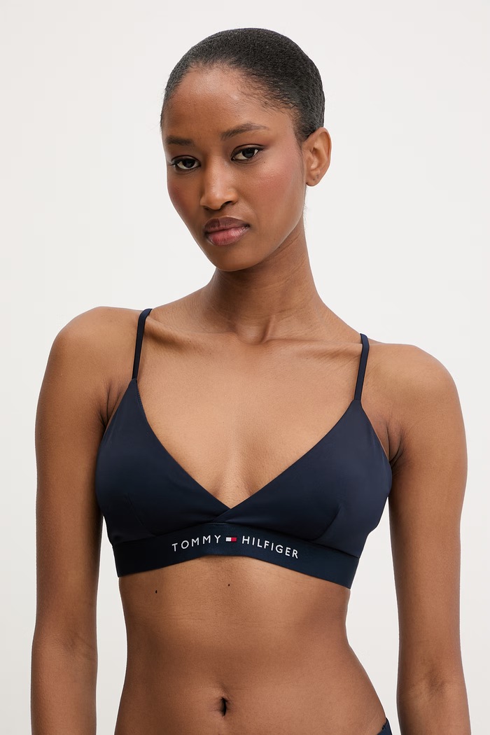 Tommy Hilfiger Melltartós bikini felső női sötétkék UW0UW06361
