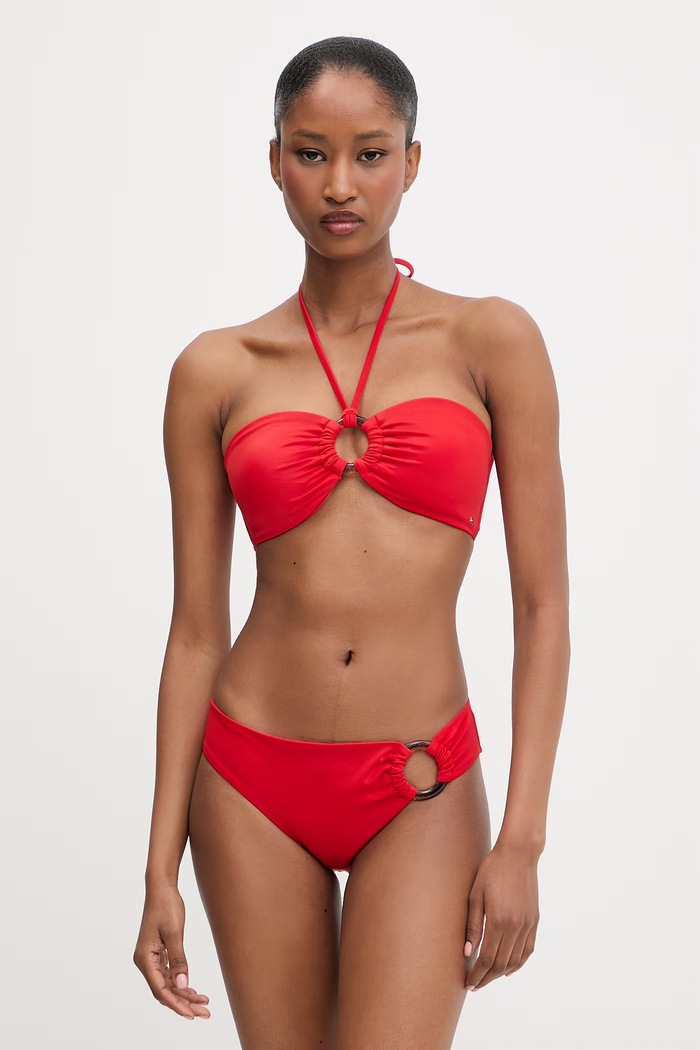 Tommy Hilfiger sutien de baie pentru femei UW0UW06388 rosu SS26