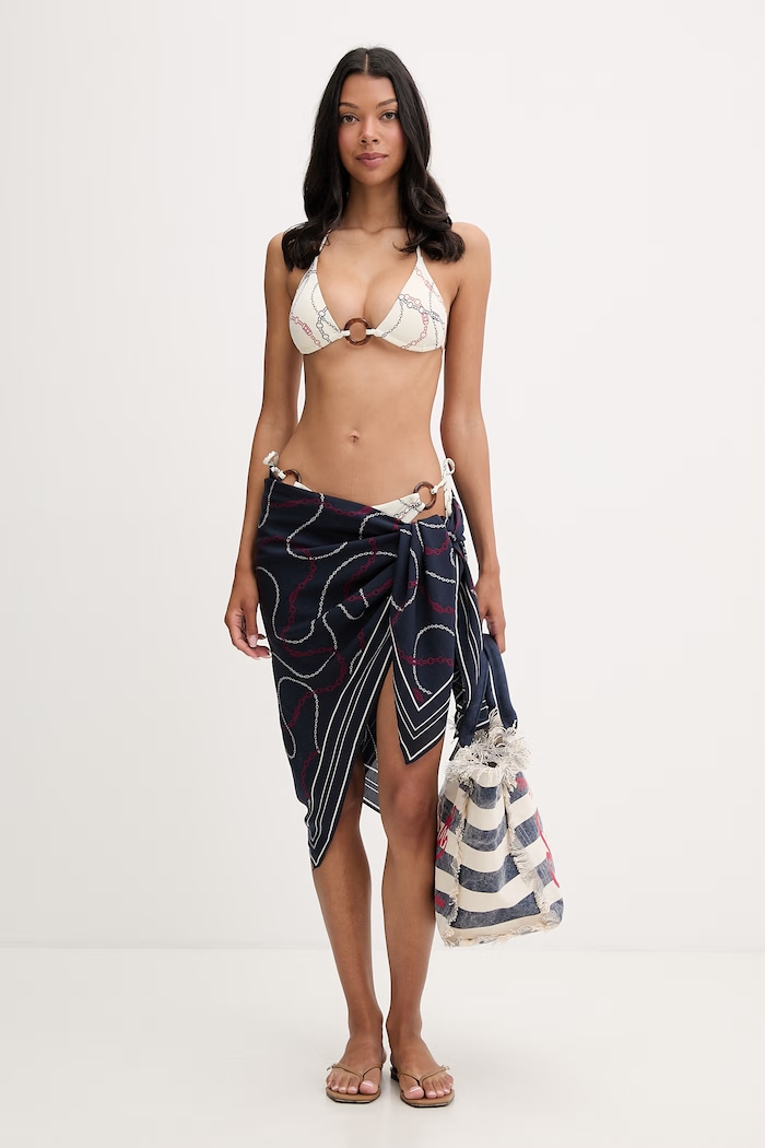 Tommy Hilfiger plavková podprsenka dámska UW0UW06393 béžová SS26