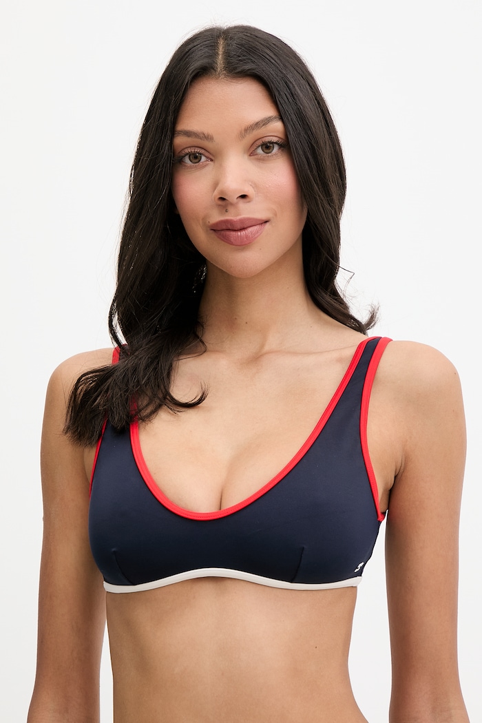 Tommy Hilfiger plavková podprsenka dámska tmavomodrá UW0UW06559