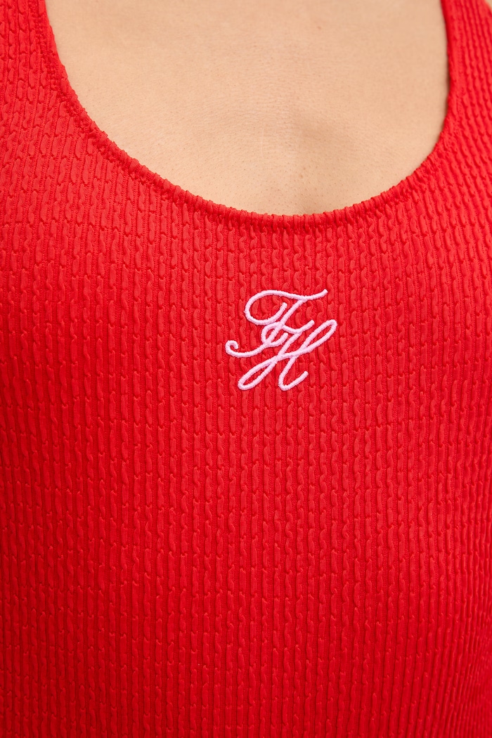 Tommy Hilfiger jednodielne plavky dámske UW0UW06522 červená