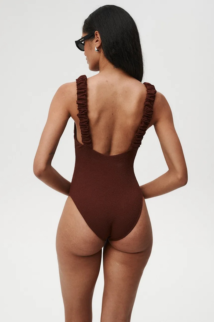 Undress Code egyrészes fürdőruha női Wild Cat Swimsuit 1204UC barna SS26