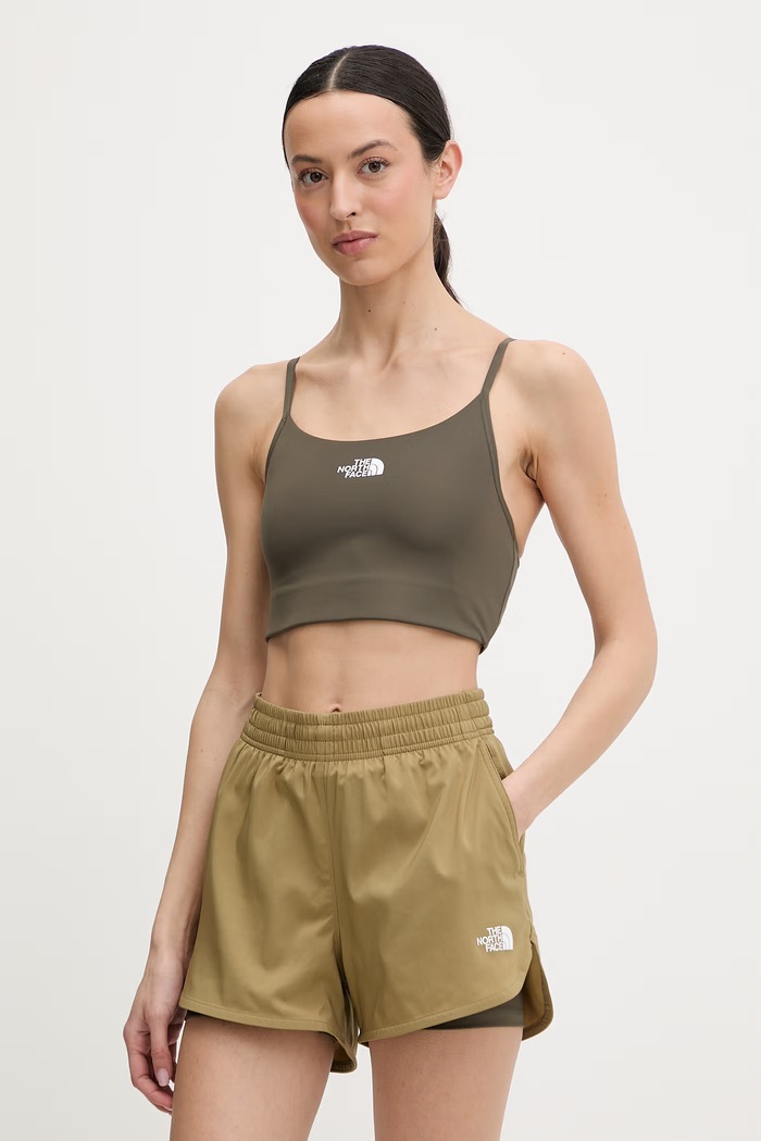 Športni modrček The North Face Flex Trening rjava NF0A8BRU21L1