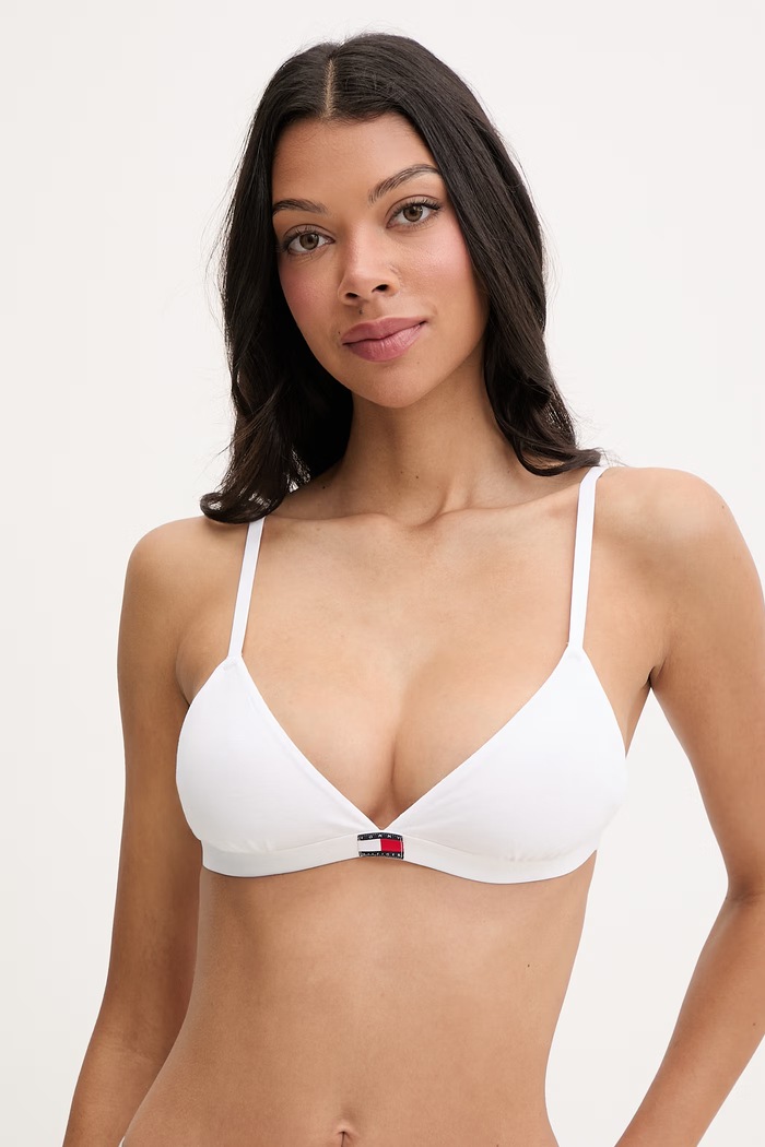 Tommy Hilfiger podprsenka bavlnená s elastanom 3-pak biela UW0UW06140