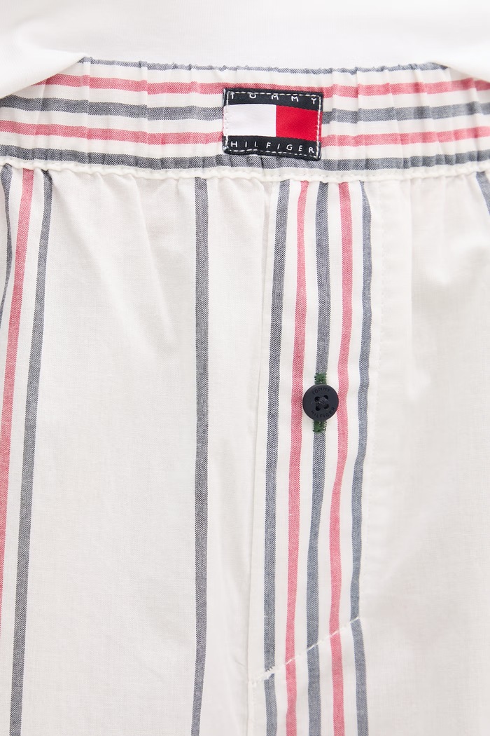 Tommy Hilfiger pantaloni de pijama pentru femei, din bumbac alb UW0UW06502