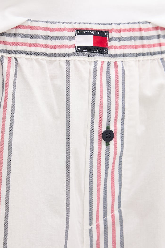 Tommy Hilfiger pantaloni de pijama pentru femei, din bumbac alb UW0UW06502
