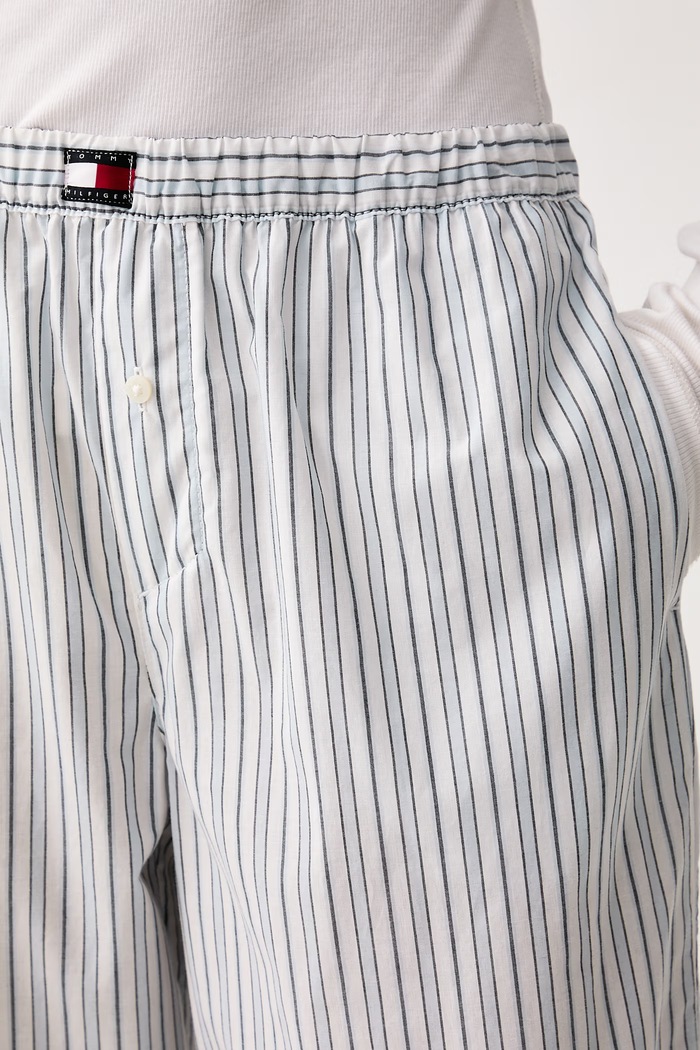 Spodnie piżamowe damskie bawełniane Tommy Hilfiger UW0UW06502 niebieski