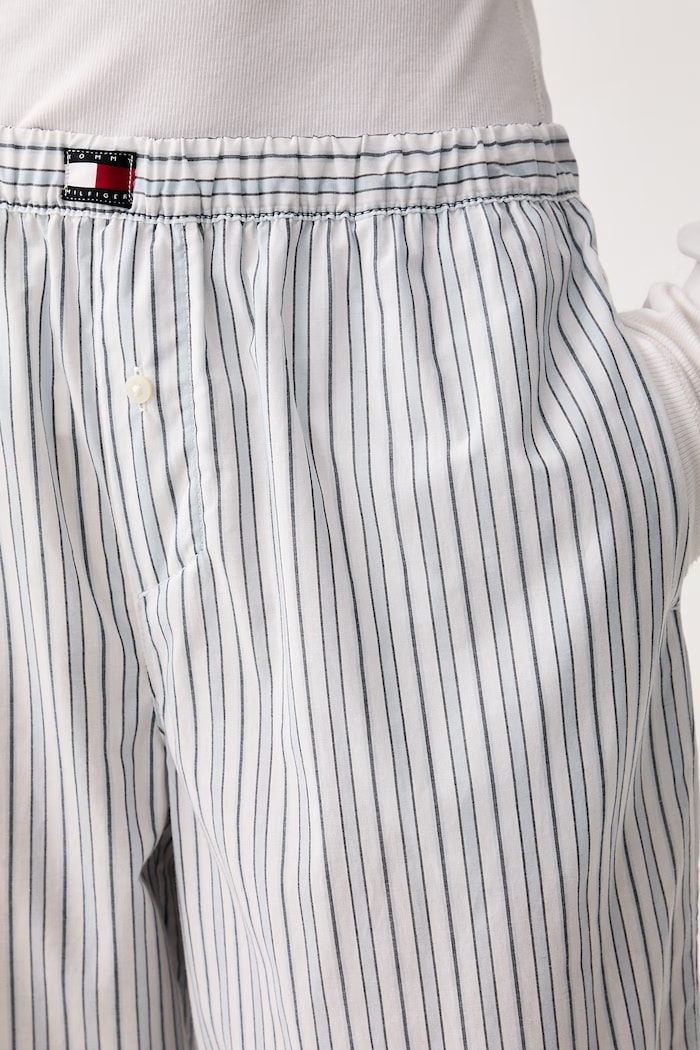 Spodnie piżamowe damskie bawełniane Tommy Hilfiger UW0UW06502 niebieski