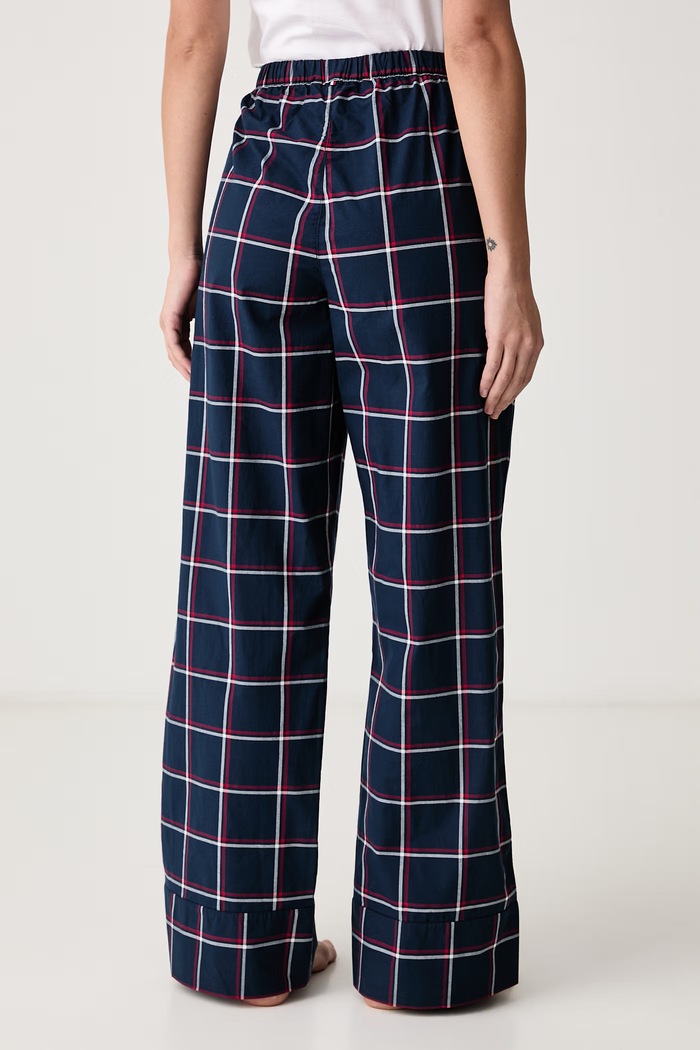 Odzież Tommy Hilfiger Spodnie piżamowe damskie bawełniane UW0UW06502 granatowy