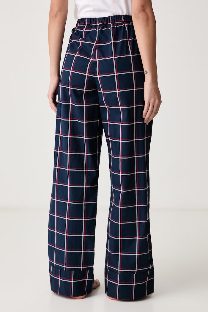 Odzież Tommy Hilfiger Spodnie piżamowe damskie bawełniane UW0UW06502 granatowy