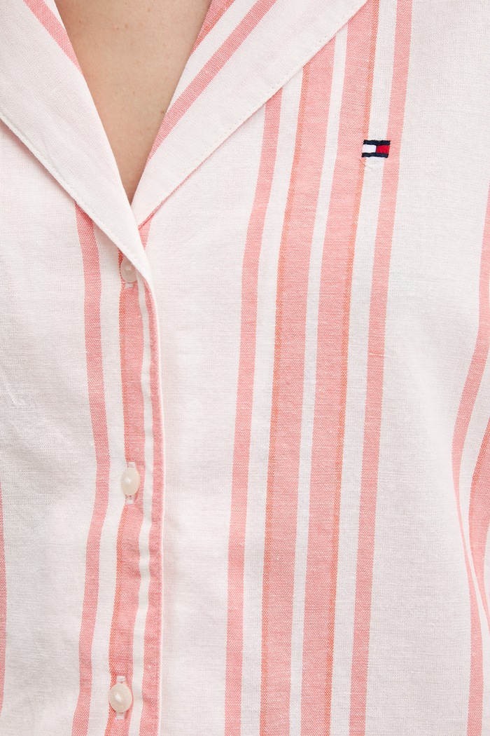 Tommy Hilfiger pyžamo dámske s ľanom UW0UW06329 oranžová