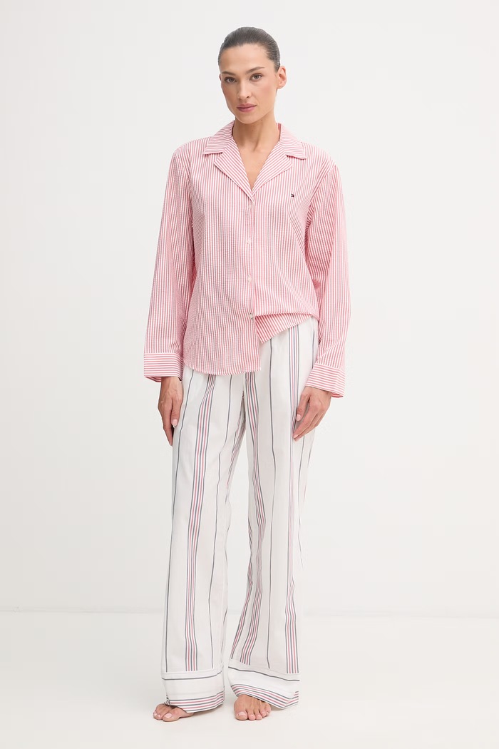 Tommy Hilfiger cămașă de pijama pentru femei UW0UW06304 rosu SS26