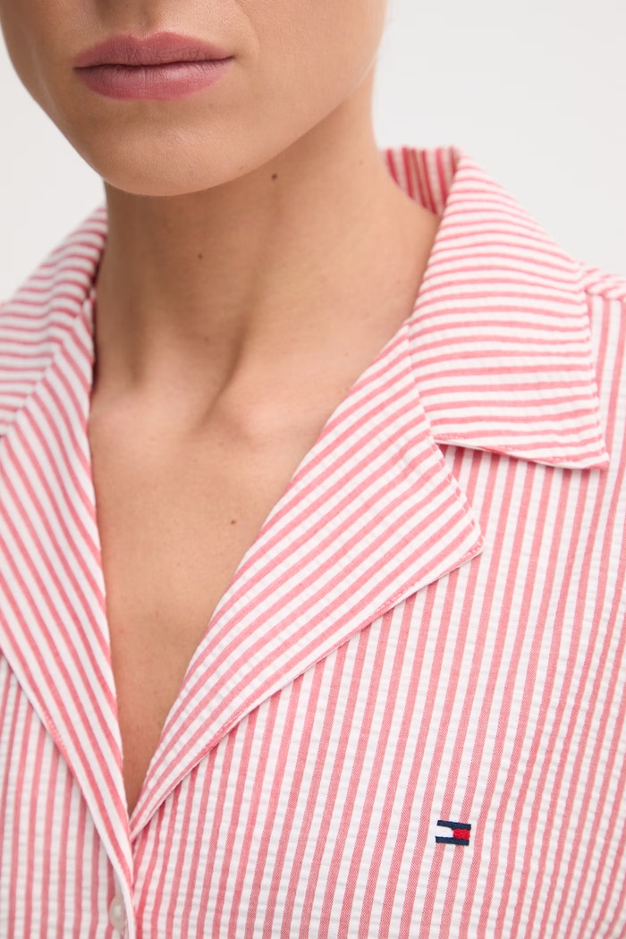 Tommy Hilfiger cămașă de pijama pentru femei UW0UW06304 rosu