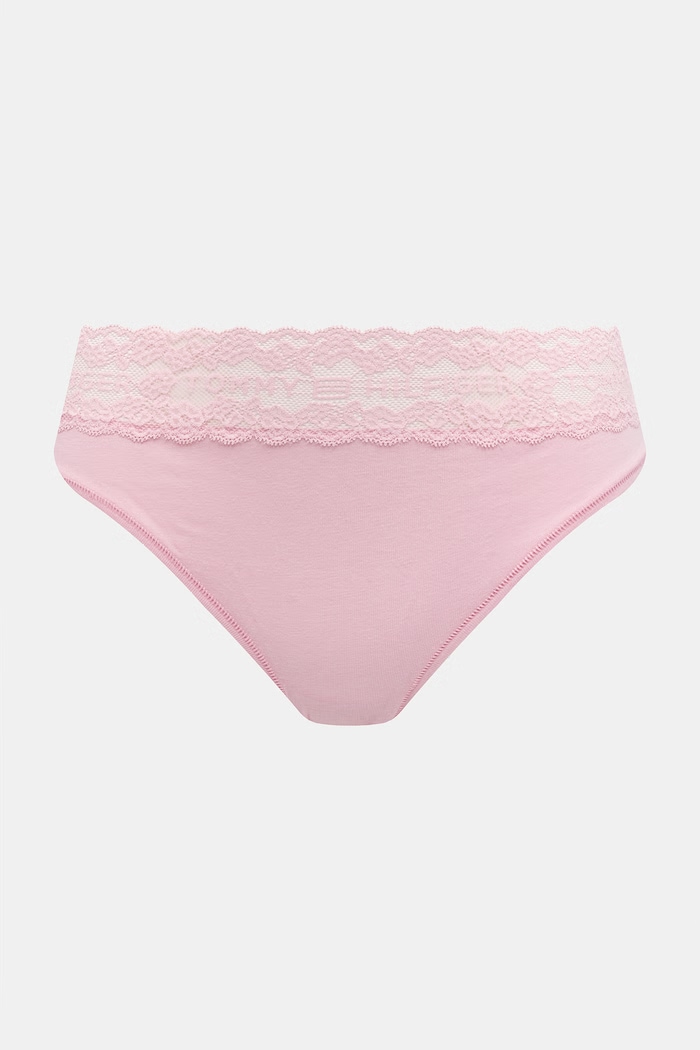 Îmbrăcăminte Tommy Hilfiger chiloți full brief pentru femei, din bumbac cu elastan pachet de 3 UW0UW06338 rosu
