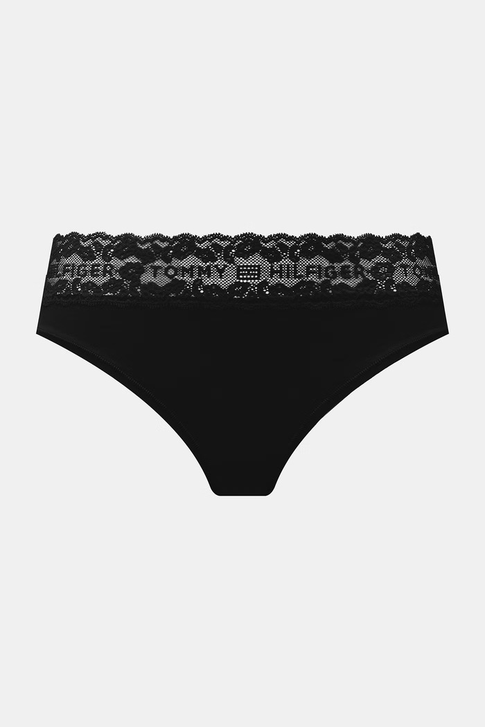 Oblečenie Tommy Hilfiger nohavičky dámske bavlnené s elastanom 3-pak UW0UW06338 tmavomodrá