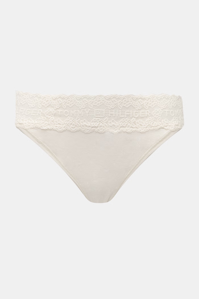 Tommy Hilfiger chiloți full brief pentru femei, din bumbac cu elastan pachet de 3 UW0UW06338 bej SS26