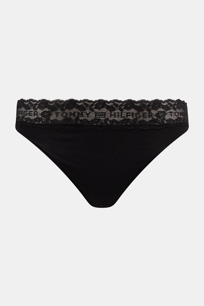 Tommy Hilfiger nohavičky dámske bavlnené s elastanom 3-pak UW0UW06338 čierna SS26