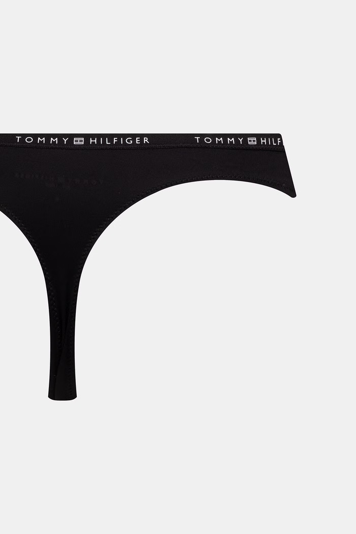 Tommy Hilfiger tangá dámske 5-pak UW0UW06343 čierna