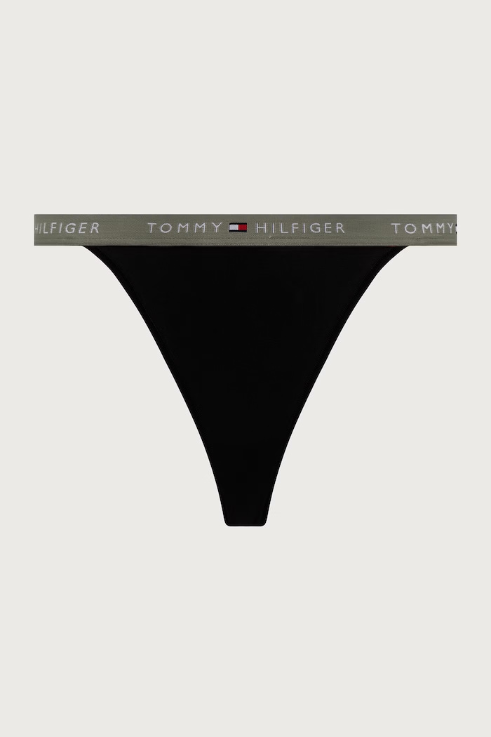 Oblačila Tommy Hilfiger Tangice ženske bombažne z elastanom paket 3 kosov UW0UW06518 črna