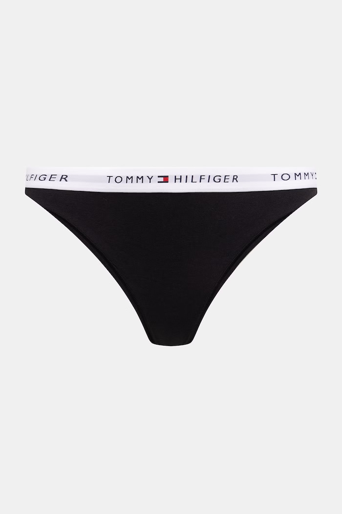 Tommy Hilfiger nohavičky dámske bavlnené s elastanom 5-pak UW0UW06579 čierna SS26