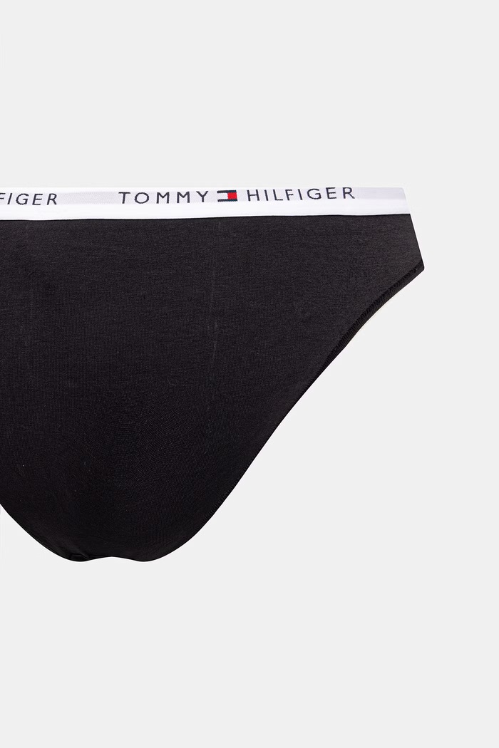 Tommy Hilfiger nohavičky dámske bavlnené s elastanom 5-pak čierna UW0UW06579