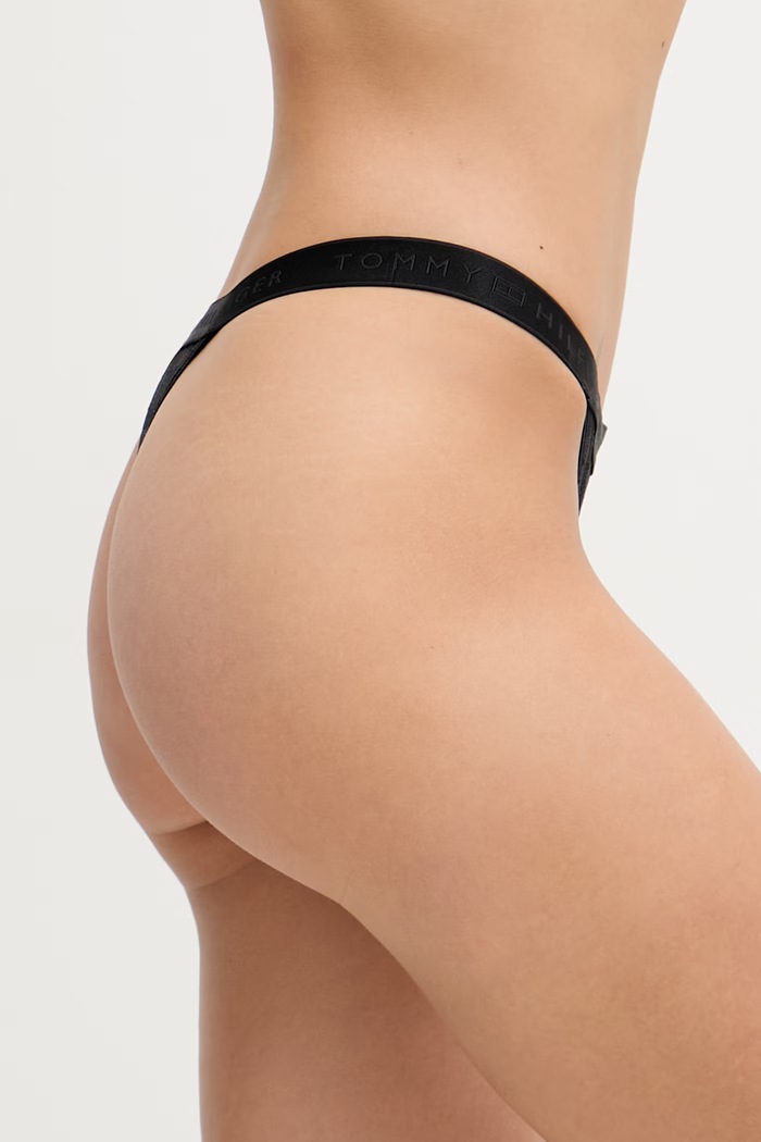 Ruházat Tommy Hilfiger tanga női csipke UW0UW06267 fekete