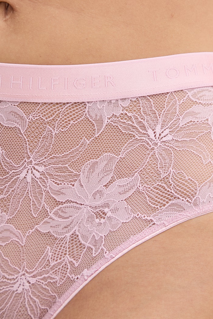 Tommy Hilfiger bugyi női csipke rózsaszín UW0UW06269