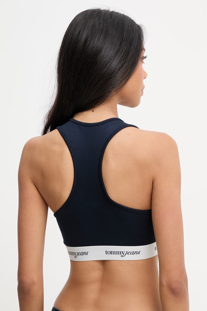 Tommy Jeans biustonosz z wiskozą DW0DW22762 granatowy SS26