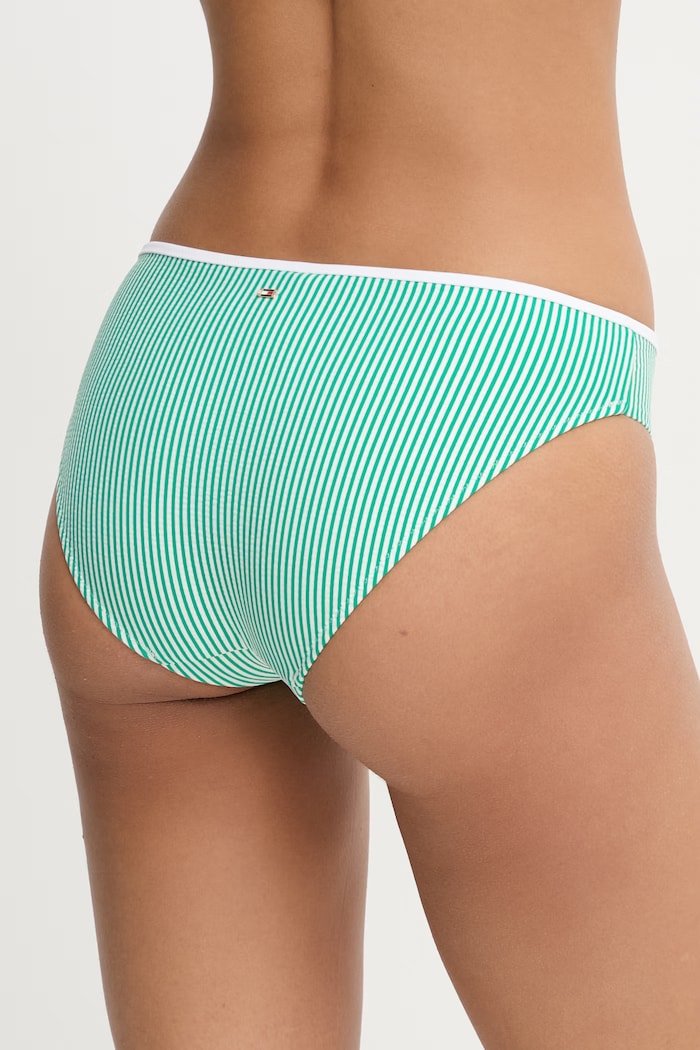 Tommy Hilfiger plavkové nohavičky dámske SUMMER UW0UW06525 zelená SS26
