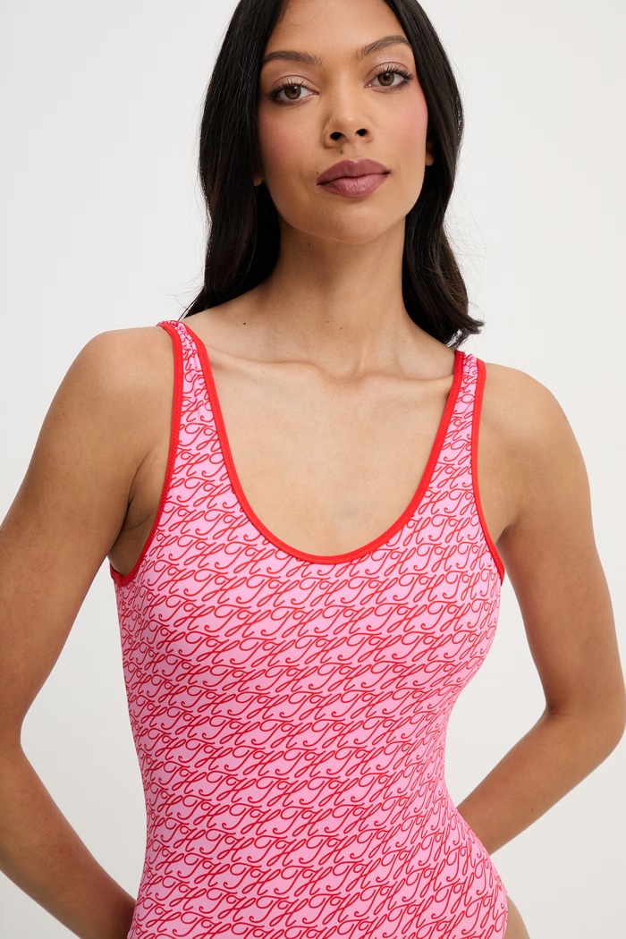 Tommy Hilfiger strój kąpielowy jednoczęściowy damski SUMMER różowy UW0UW06465