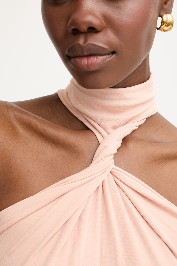 Elisabetta Franchi body damskie z wiskozą BO03963E2 beżowy