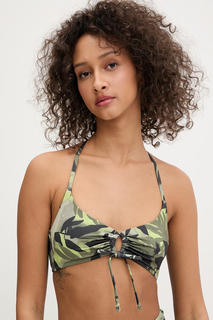 Armani Exchange plavková podprsenka dámska zelená XW002356.AF22187