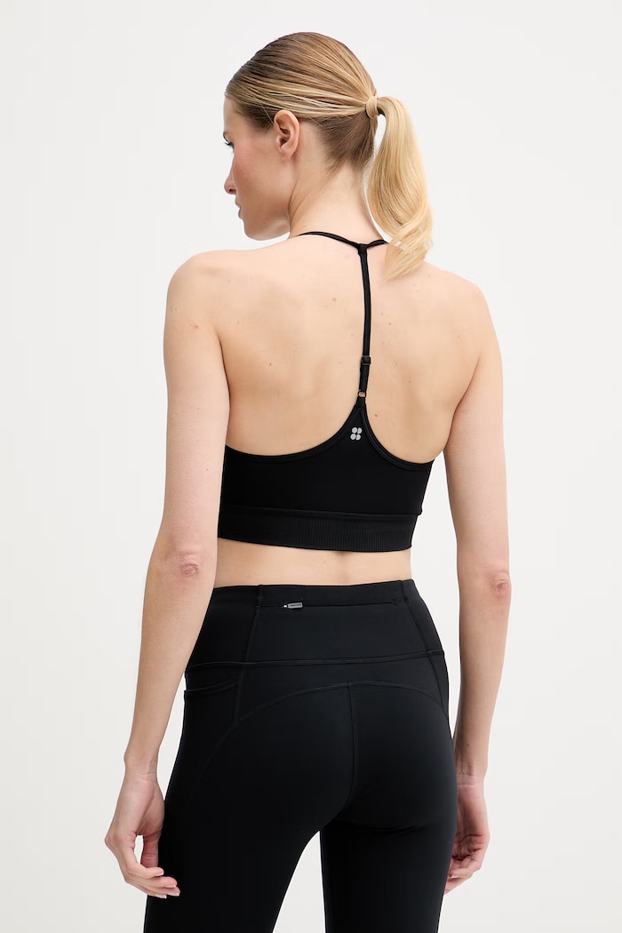 Odzież Sweaty Betty biustonosz do jogi Studio SB10460 czarny