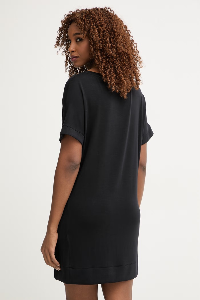 Îmbrăcăminte BOSS cămașă de noapte pentru femei, din vâscoză Element_Nightie 50561000 negru
