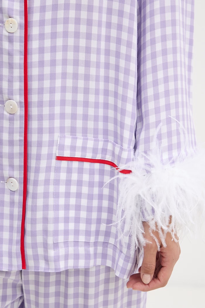 The Sleeper pijama din două piese pentru femei, din vâscoză PRSP02G066FW