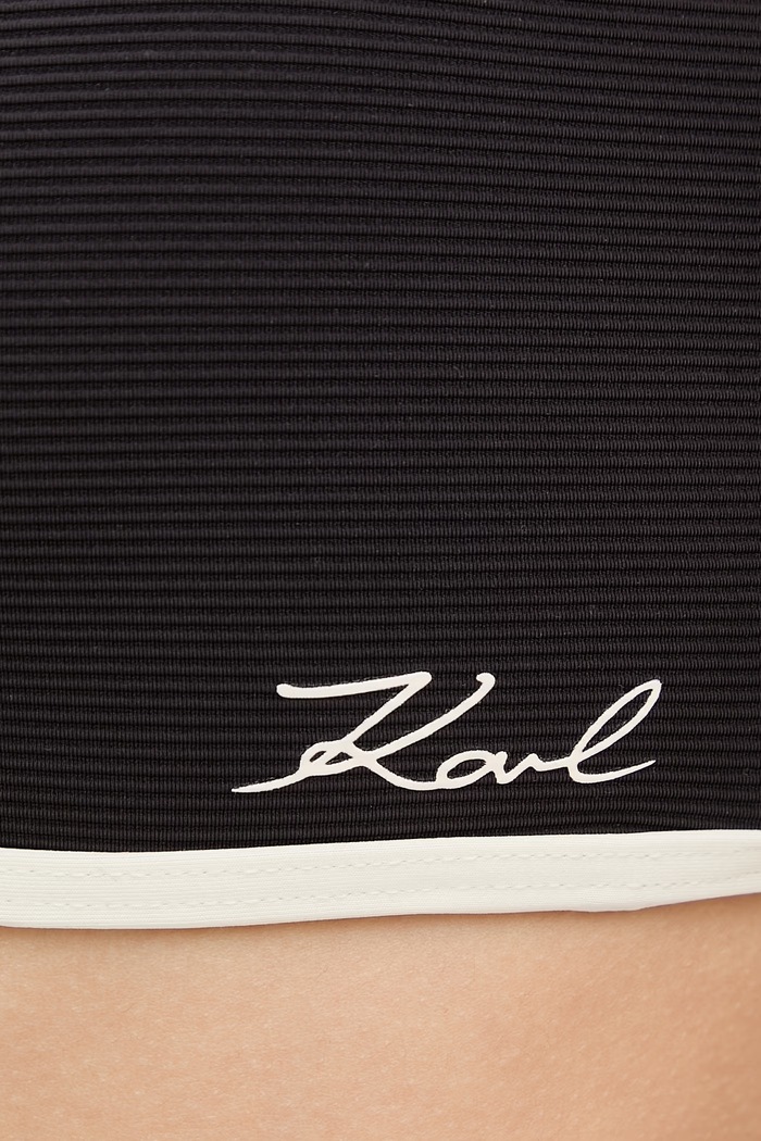 Karl Lagerfeld melltartós bikini felső női fekete B2W46022