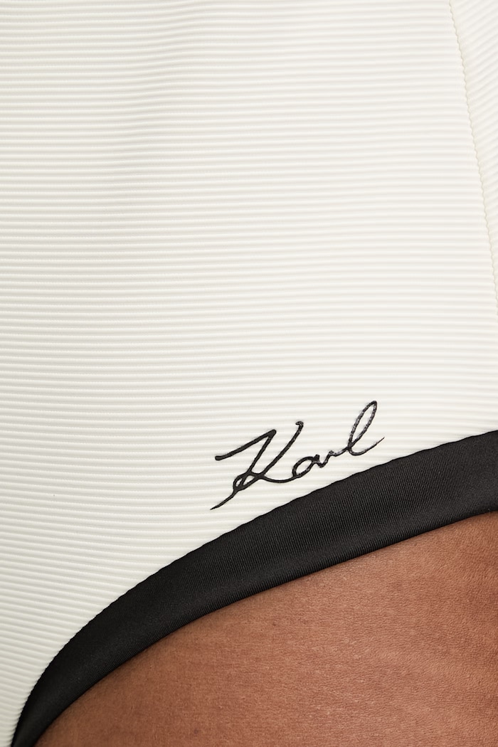Karl Lagerfeld jednodielne plavky dámske béžová B2W46026