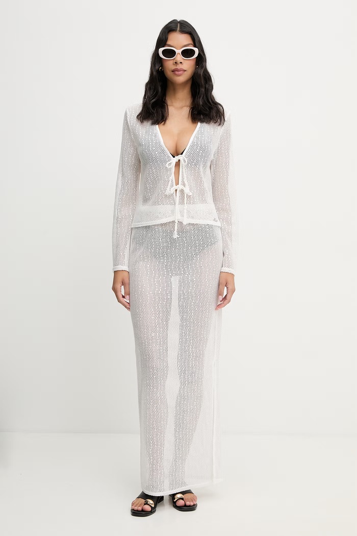 Karl Lagerfeld plažno ogrinjalo žensko B2W46030 bela SS26