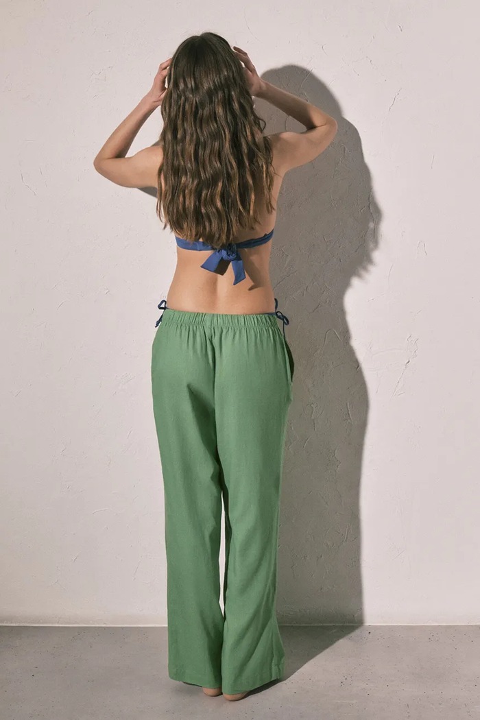 Îmbrăcăminte women'secret pantaloni de plajă cu in 5543669 verde